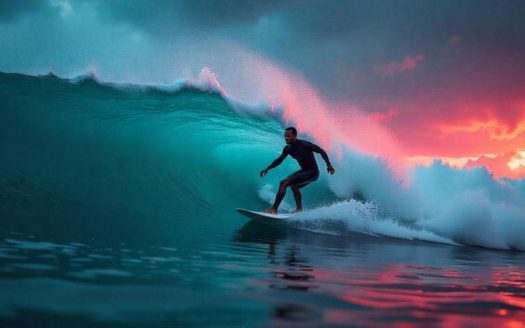 Surfing Bali